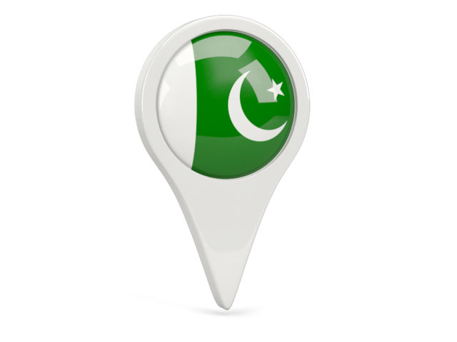 Round pin icon. Download flag icon of Pakistan at PNG format