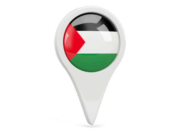 Round pin icon. Download flag icon of Palestinian territories at PNG format