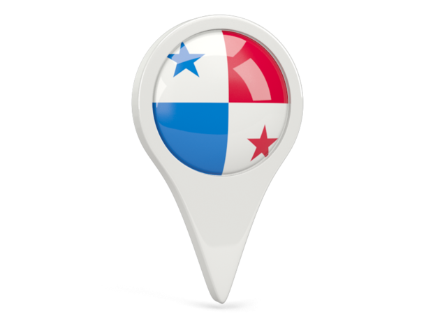 Round pin icon. Download flag icon of Panama at PNG format