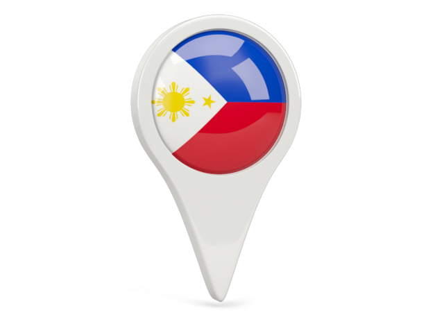 Round Pin Icon Illustration Of Flag Of Philippines