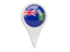 Pitcairn Islands. Round pin icon. Download icon.
