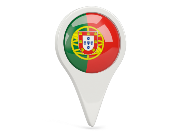 Round pin icon. Download flag icon of Portugal at PNG format