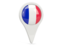 Saint Barthelemy. Round pin icon. Download icon.