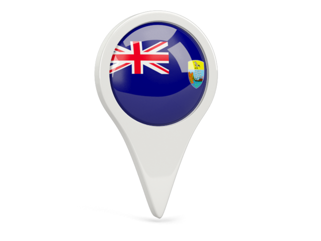 Round pin icon. Download flag icon of Saint Helena at PNG format