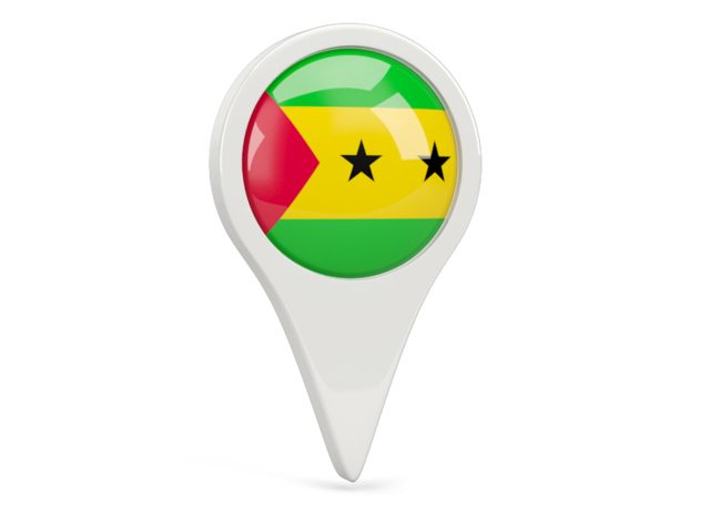 Round pin icon. Download flag icon of Sao Tome and Principe at PNG format