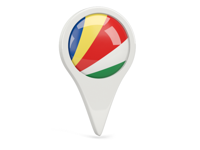 Round pin icon. Download flag icon of Seychelles at PNG format