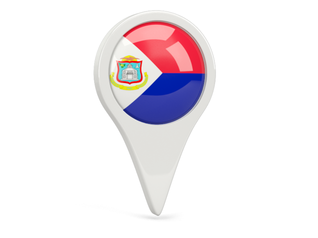 Round pin icon. Download flag icon of Sint Maarten at PNG format