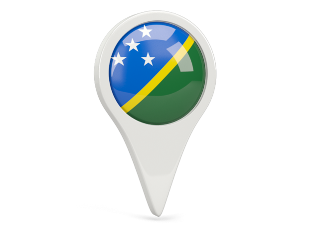 Round pin icon. Download flag icon of Solomon Islands at PNG format