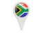 South Africa. Round pin icon. Download icon.