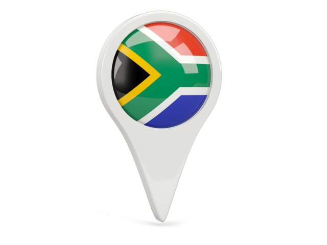 Round pin icon. Download flag icon of South Africa at PNG format