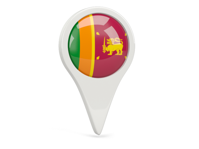 Round pin icon. Download flag icon of Sri Lanka at PNG format