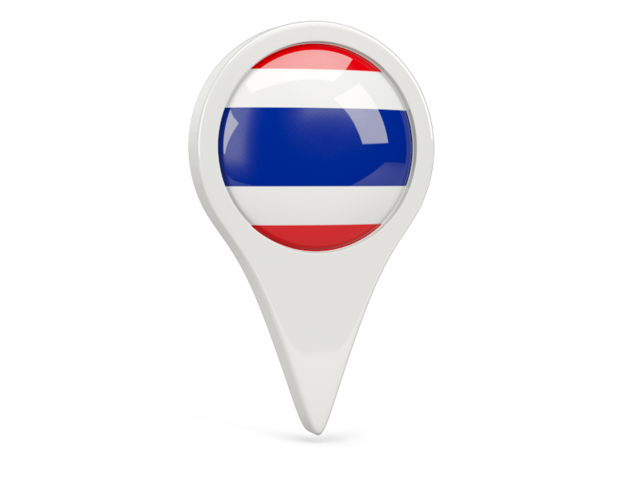 Round pin icon. Download flag icon of Thailand at PNG format