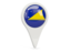Tokelau. Round pin icon. Download icon.