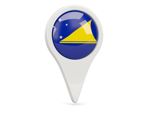 Round pin icon. Download flag icon of Tokelau at PNG format