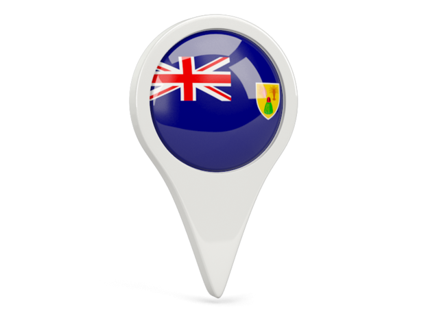 Round pin icon. Download flag icon of Turks and Caicos Islands at PNG format