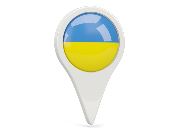Round pin icon. Download flag icon of Ukraine at PNG format
