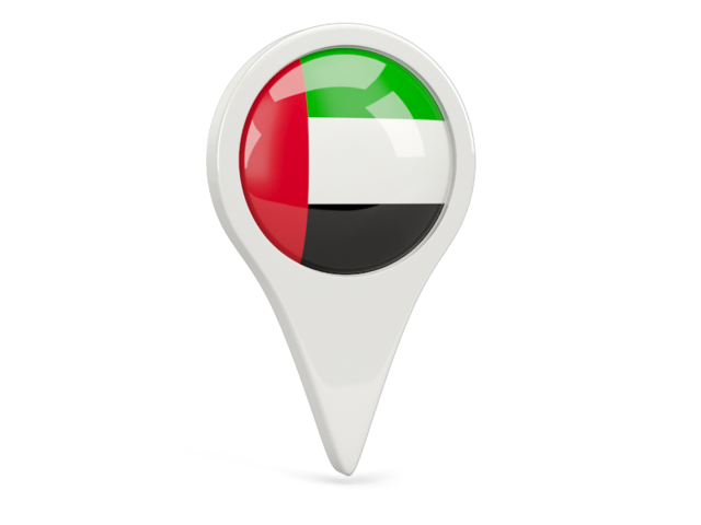 Round pin icon. Download flag icon of United Arab Emirates at PNG format