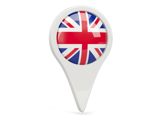 Round pin icon. Download flag icon of United Kingdom at PNG format