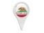 Flag of state of California. Round pin icon. Download icon