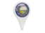 Flag of state of New Hampshire. Round pin icon. Download icon