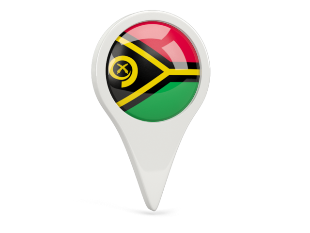 Round pin icon. Download flag icon of Vanuatu at PNG format
