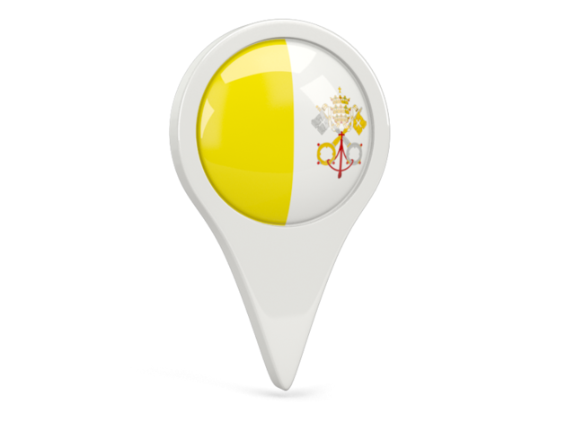 Round pin icon. Download flag icon of Vatican City at PNG format