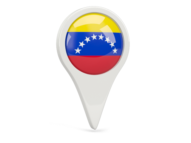 Round pin icon. Download flag icon of Venezuela at PNG format