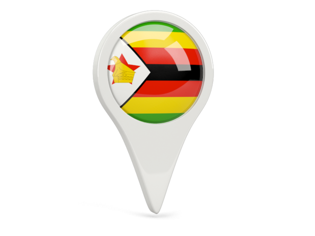 Round pin icon. Download flag icon of Zimbabwe at PNG format