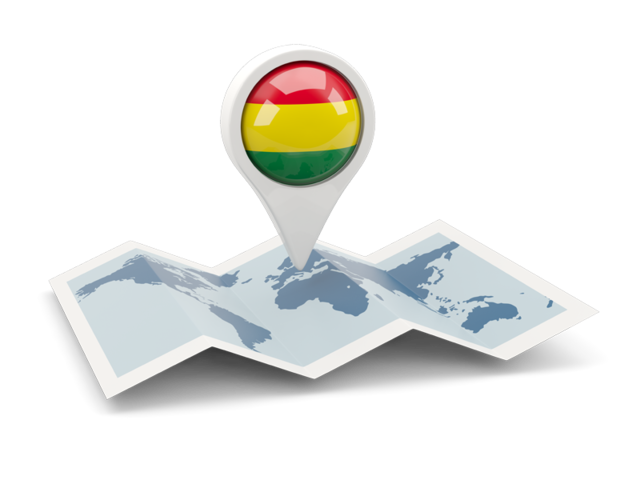 Round pin with map. Download flag icon of Bolivia at PNG format
