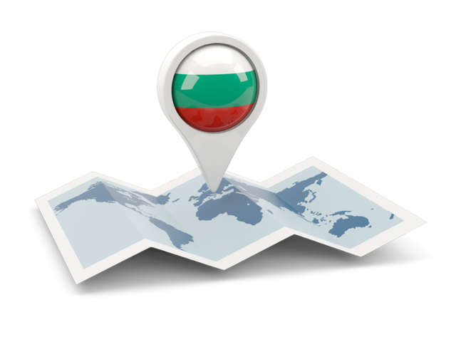 Round pin with map. Download flag icon of Bulgaria at PNG format