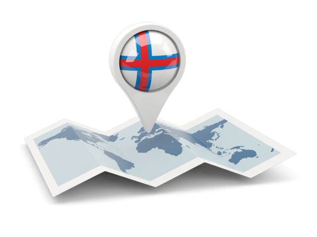 Round pin with map. Download flag icon of Faroe Islands at PNG format