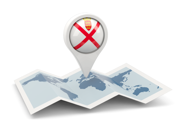 Round pin with map. Download flag icon of Jersey at PNG format