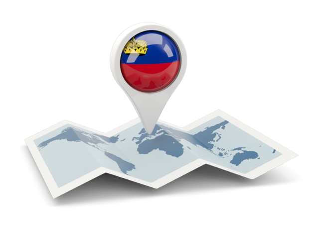 Round pin with map. Download flag icon of Liechtenstein at PNG format