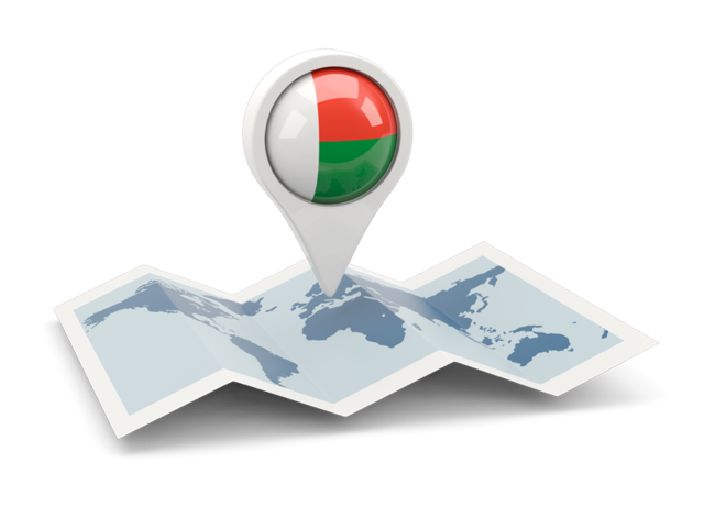Round pin with map. Download flag icon of Madagascar at PNG format