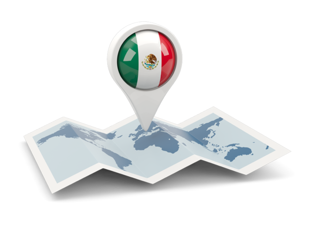 Round pin with map. Download flag icon of Mexico at PNG format