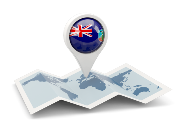 Round pin with map. Download flag icon of Montserrat at PNG format