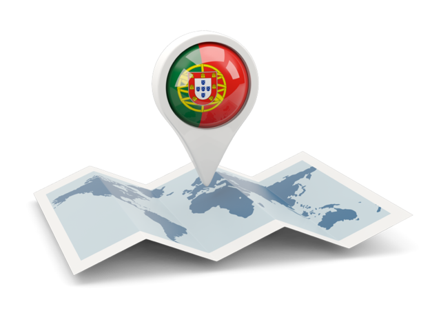 Round pin with map. Download flag icon of Portugal at PNG format