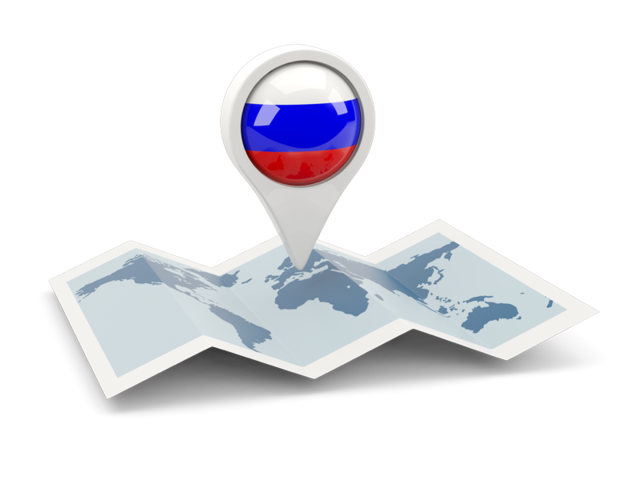 Russia flag pin map location 23529955 PNG