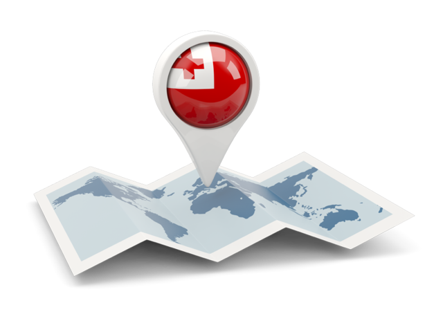 Round pin with map. Download flag icon of Tonga at PNG format