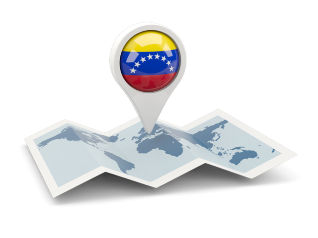 Round pin with map. Download flag icon of Venezuela at PNG format