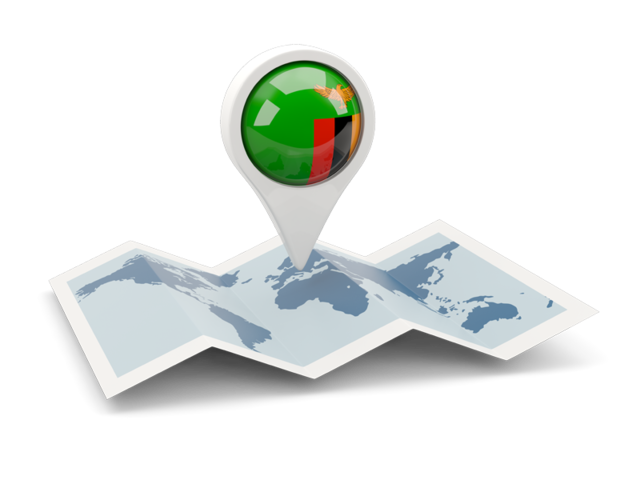 Round pin with map. Download flag icon of Zambia at PNG format