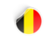Belgium. Round sticker. Download icon.