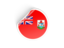 Bermuda. Round sticker. Download icon.