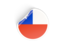 Chile. Round sticker. Download icon.