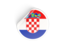 Croatia. Round sticker. Download icon.