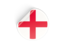 England. Round sticker. Download icon.