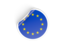 Европейский союз. Круглая наклейка. Скачать иллюстрацию.