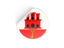 Gibraltar. Round sticker. Download icon.