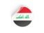 Iraq. Round sticker. Download icon.