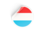 Luxembourg. Round sticker. Download icon.